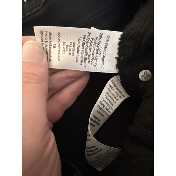 Sofia Vergara Womens Curvy Super High Rise Ankle Skinny Jeans Size 16 Black New - Picture 8 of 12